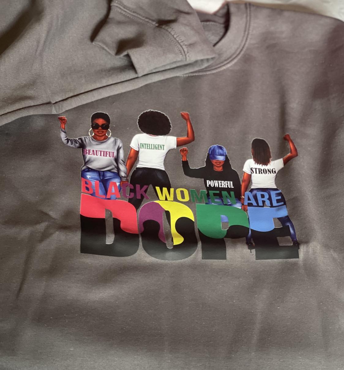 MELANIN WORLD-BLACK WOMEN ARE DOPE Sweatshirt