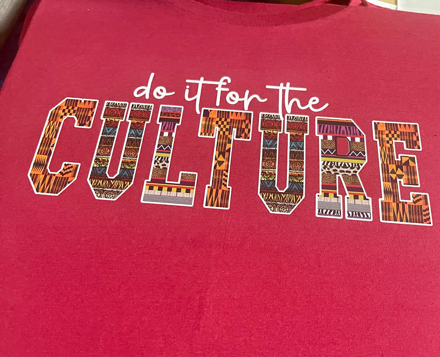 MELANIN WORLD-DO it FOR THE CULTURE- T-SHIRT (WHT LETTERS)