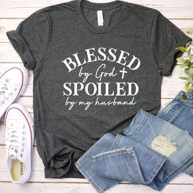 LOVE LIFE TEE- SPOILED BY HUSBAND - kingdomfavored