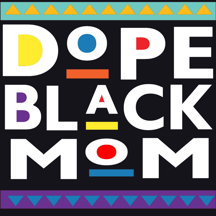 DOPE BLACK MOM HOODIE ( WHITE LETTERS )