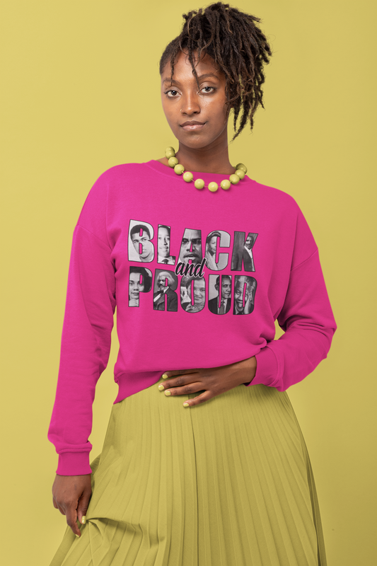 MELANIN WORLD-BLACK AND PROUD SWEATSHIRT