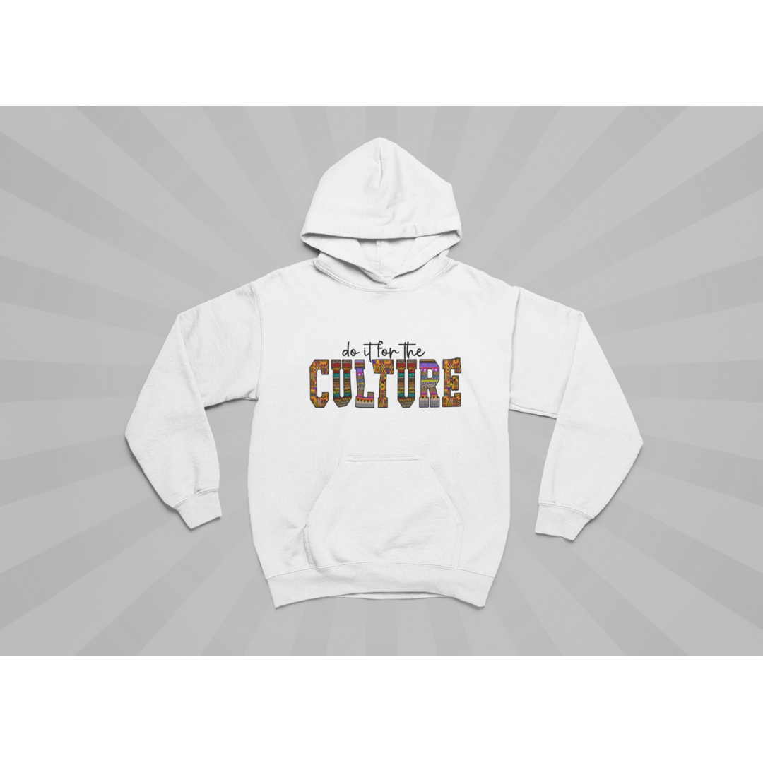 MELANIN WORLD -DO it FOR THE CULTURE-HOODIE (BLK LETTERS)