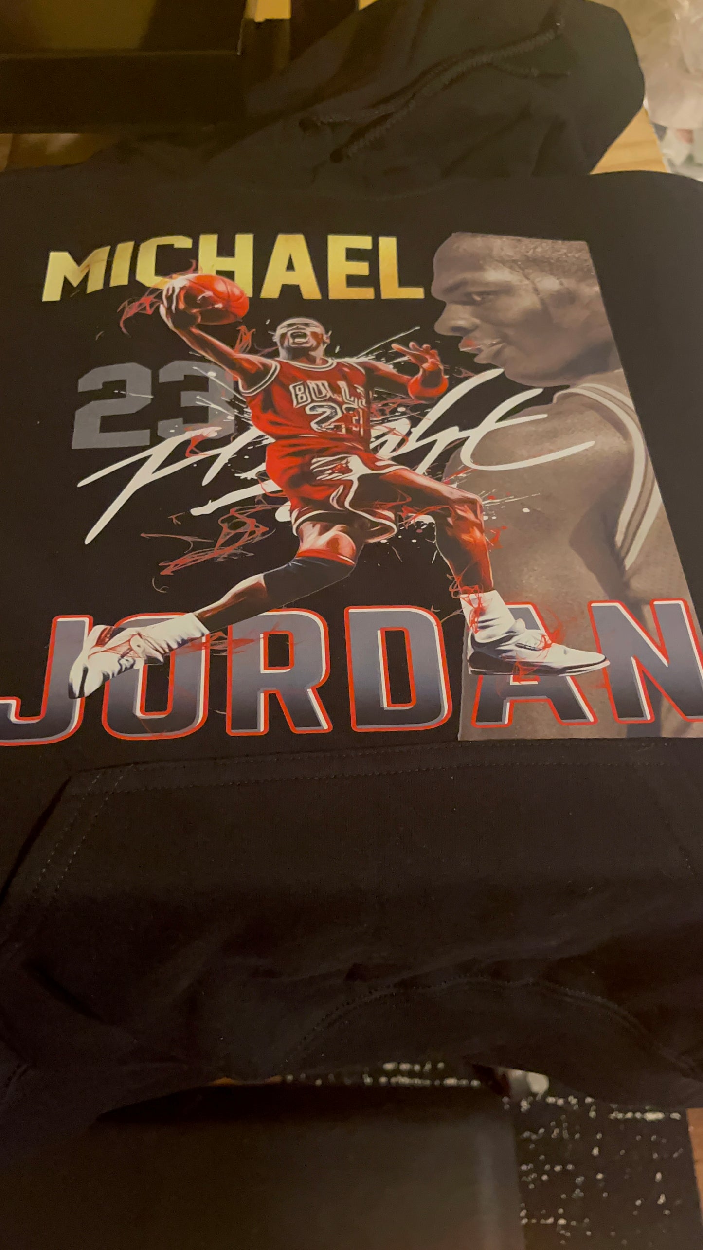 MICHAEL JORDAN THE GOAT-  3D PAINT HOODIE