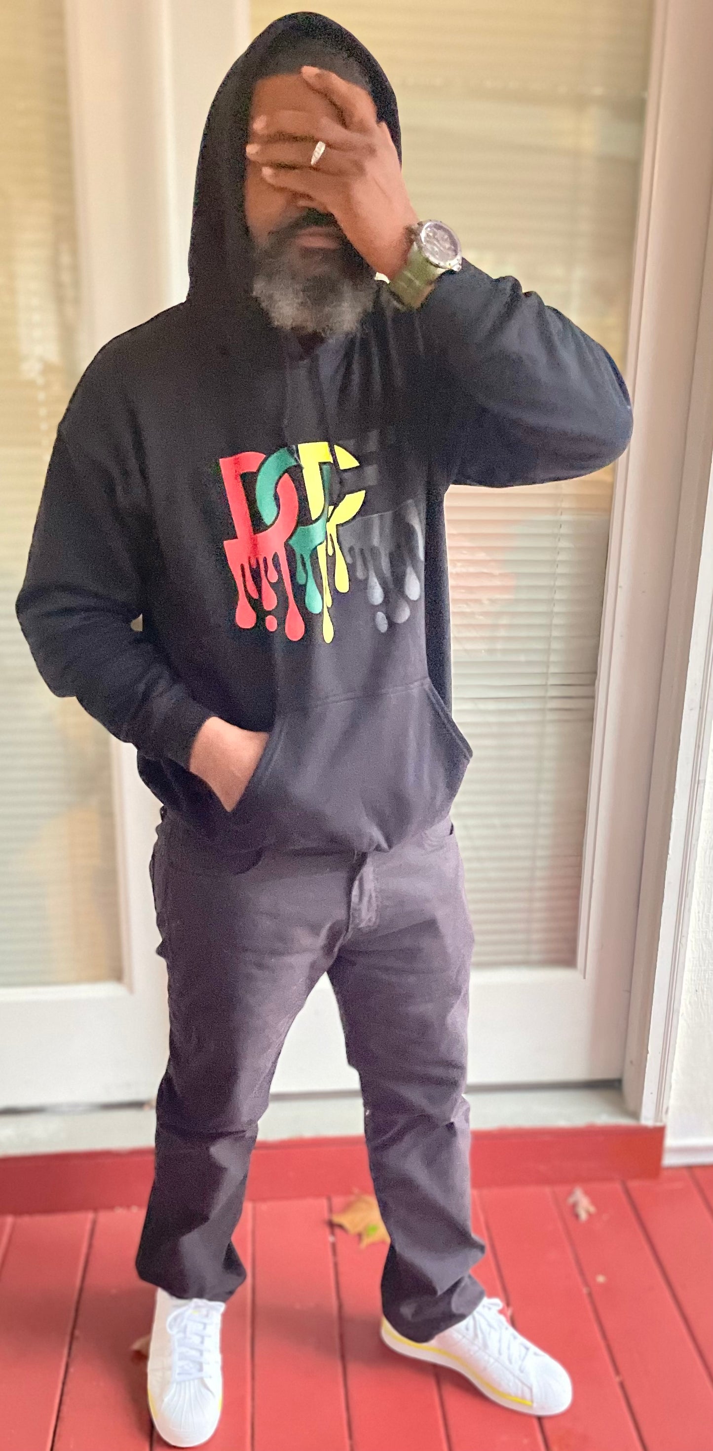 MELANIN WORLD-DOPE AFRICA PAINT DRIP HOODIE