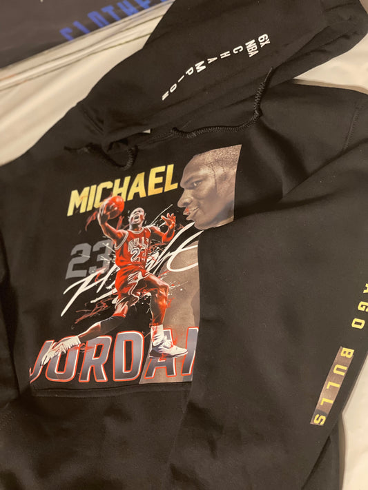 MICHAEL JORDAN THE GOAT-  3D PAINT HOODIE