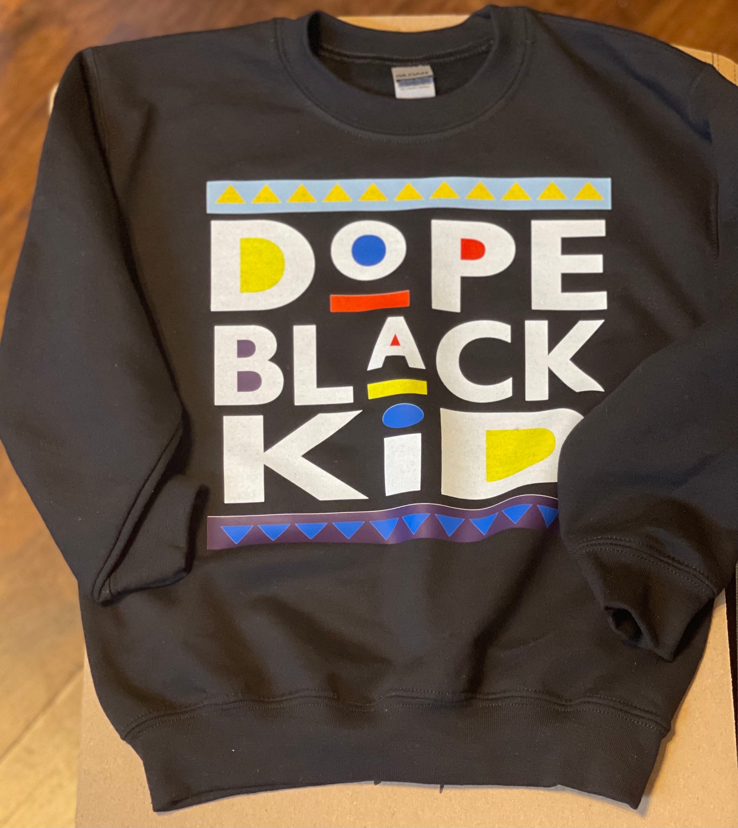 MELANIN WORLD- DOPE BLACK KID Variety Styles ( WHITE LETTERS )