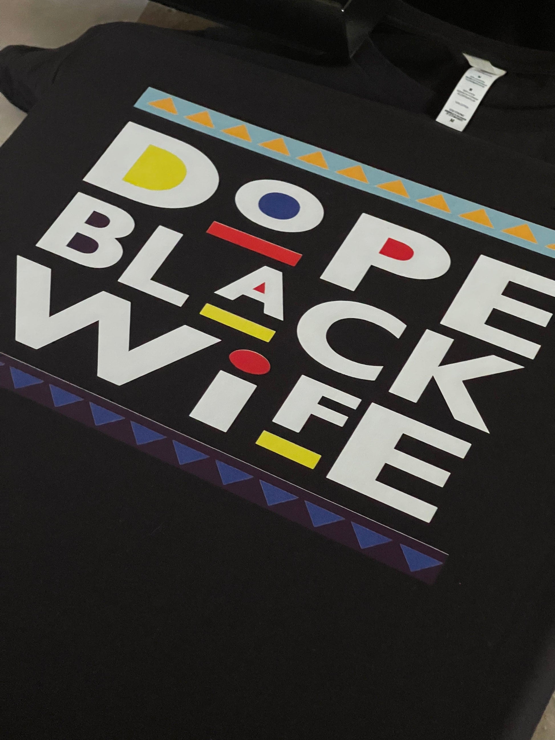 MELANIN WORLD TEE- DOPE BLACK WIFE-HUSBAND WHT FONT - kingdomfavored