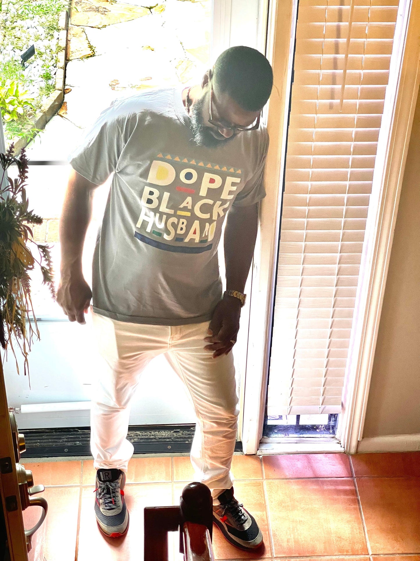 MELANIN WORLD TEE- DOPE BLACK HUSBAND-WIFE WHT FONT - kingdomfavored